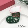 Sewn Snowflake Sock Style / Green