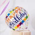 Joyeux Anniversaire Articulé Transparent / 22 Pouces