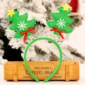Cerchietto Albero Verde a Molla (B-C107)