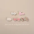 Bunny Snap Clip / Five-Piece Set / Pink