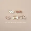 Flower Snap Clip / Five-Piece Set / Khaki