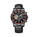 Leather Strap Style / Black Strap Black Case Black Dial (Red Circle)