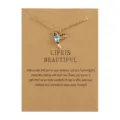 Hummingbird Necklace / Blue