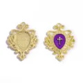 35*27mm / Light Gold Purple