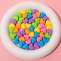 Candy Color Heart Bead / Orange