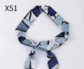 Στυλ Μπλε Αφηρημένα Λουλούδια (X51) / 4cm*90cm