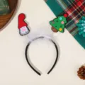 Babbo Natale Albero Verde Stile Piuma