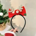 Cerchietto Babbo Natale Pompon Fiocco