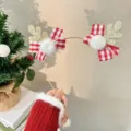 Cerchietto Metallo Fiocco a Quadri e Pompon
