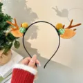Cerchietto Albero di Natale Corna Marroni