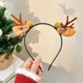 Cerchietto Renna Corna Marroni