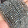 Flash Stone (Labradorite) / 3mm (1 Strand)