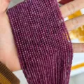 Ruby Color Agate / 3mm (1 Strand)
