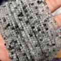 Black Rutilated Quartz / 3mm (1 Strand)