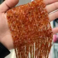 Orange Red Agate / 3mm (1 Strand)