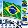 Brazil Car Window Flag