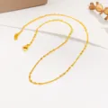Lobster Clasp Five-Bead Curb Chain / Gold