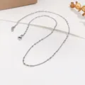 Lobster Clasp Five-Bead Curb Chain / Steel