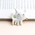 Style chat aux grands yeux (Blanc) / Blanc