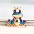 Grenouille Couronnée à Dégradé Violet-Bleu