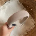 Serre-tête en tricot kaki (Largeur 4cm)