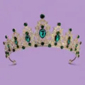 Green Rhinestone Crown (TS-J2720GGREEN)