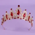 Red Rhinestone Crown (TS-J2720GRED)