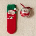 Embalaje de Bola de Acrílico / Papá Noel Rojo Verde