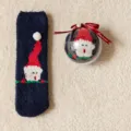 Embalaje de Bola de Acrílico / Papá Noel Azul Marino