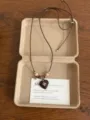 Collana Croce Cuore Leopardata