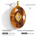 Ovaler Tigerauge Stil (PJ94908H)