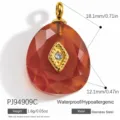 Wassertropfen Oranger Stein Stil (PJ94909C)