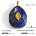 Wassertropfen Lapislazuli Stil (PJ94909K)