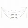 Set da 3 Pezzi (1,9m/2,1m/2,3m Bianco Puro) / 3 Pezzi/Confezione (Circa 406,6g)
