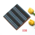Dark Brown Background Blue White Striped Pattern (008)