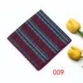 Wine Red Dark Blue Striped Pattern (009)