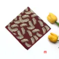 Rouge Vin Beige Or Plume (m)
