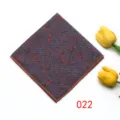 Blue Background Reddish Brown Paisley Pattern (022)
