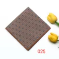 Brown Background Blue Geometric Pattern (025)