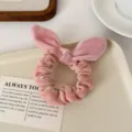 Style Nœud Oreilles de Lapin / Chouchou Rose Oreilles de Lapin