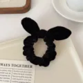 Style Nœud Oreilles de Lapin / Chouchou Noir Oreilles de Lapin