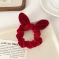 Style Nœud Oreilles de Lapin / Chouchou Rouge Oreilles de Lapin