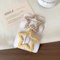 2 Pieces/Pack / Yellow and Khaki Star