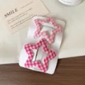 2 Pieces/Pack / Dark Pink and Light Pink Star