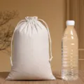 Overlocked Cotton High Opening Style / 20x30cm / Natural