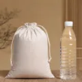 Overlocked Cotton High Opening Style / 20x25cm / Natural