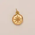 Hammered Wave North Star Pendant