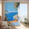 Single Curtain (180x180cm) With Hooks And Tiebacks / Gentle Time 01CL