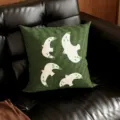 35x35cm (Solo Fodera) / Attraversamento dell'uccello bianco