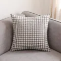 35x35cm (Solo Funda) / Pata de gallo Marrón y Blanco